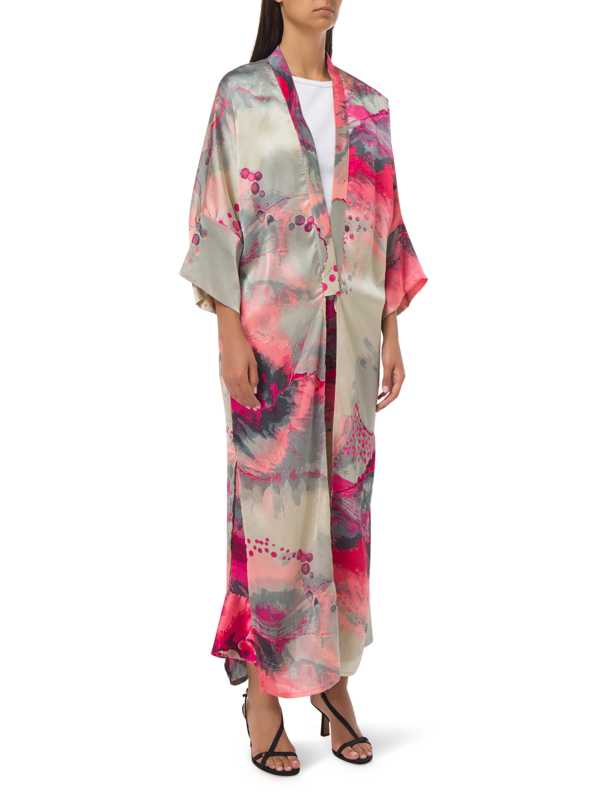 KIMONO PANTS ZODIAC PINK