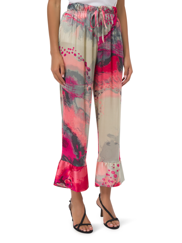 KIMONO PANTS ZODIAC PINK