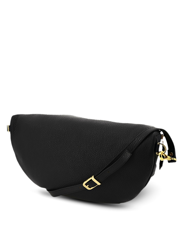 Leather Belt Bag with Statement Eagle Embellishment