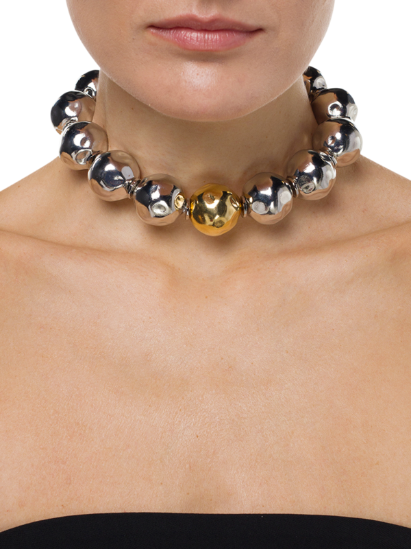 Pure Light Large Globe Choker Necklace