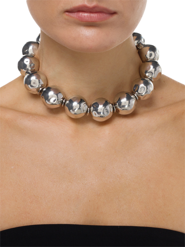 Pure Light Large Globe Choker Necklace