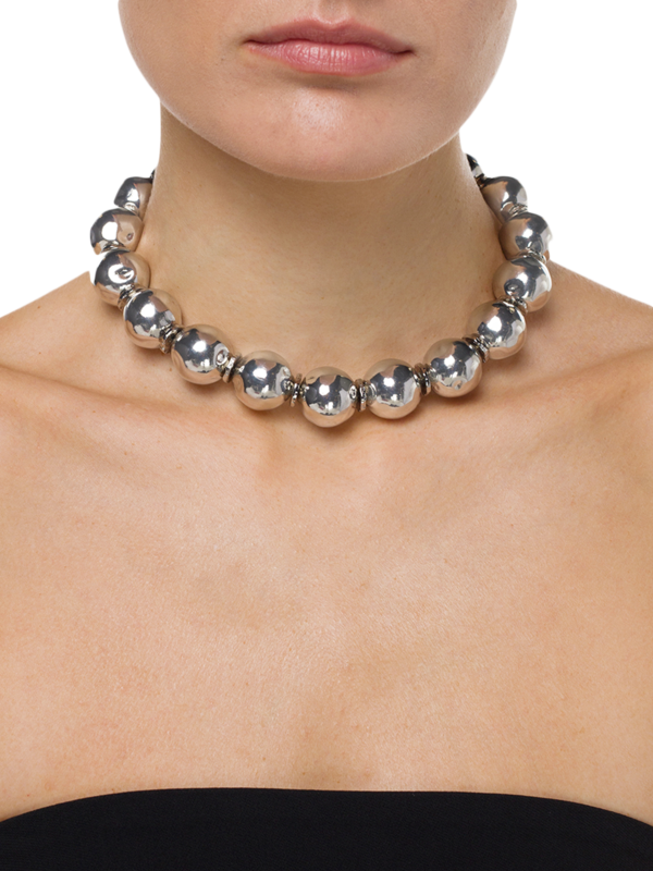 Pure Light Medium Globe Choker Necklace
