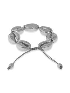 Silver-tone MEDIUM PUKA SHELL BRACELET