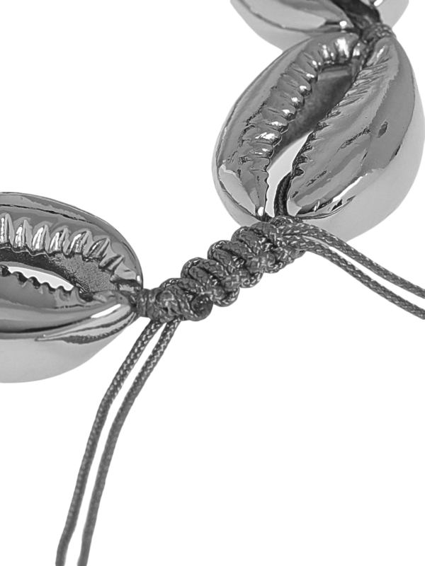 Silver-tone MEDIUM PUKA SHELL BRACELET