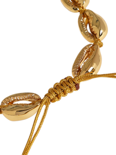 Gold-tone Puka Shell Bracelet Small