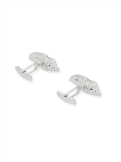 Silver-tone COLUBRA SHELL CUFFLINKS