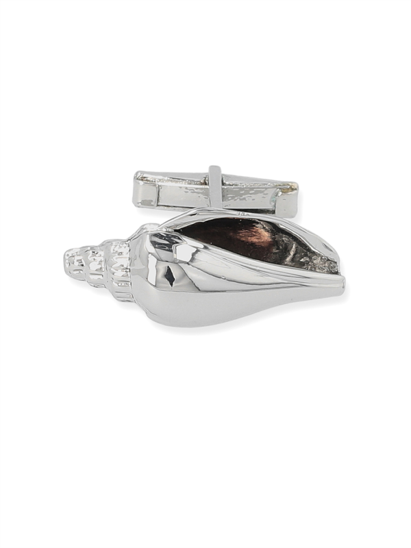 Silver-tone COLUBRA SHELL CUFFLINKS