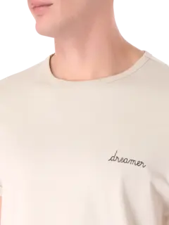 تيشرت بأكمام قصيرة مطرز بكلمة "Dreamer"