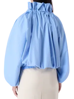 بلوزة أيكونيك مكشكشة من القطن