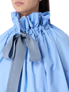 بلوزة أيكونيك مكشكشة من القطن