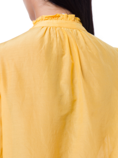Eddy Silk Cotton Puff Sleeve Shirt