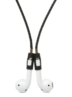 Black Leather Airpod Strap