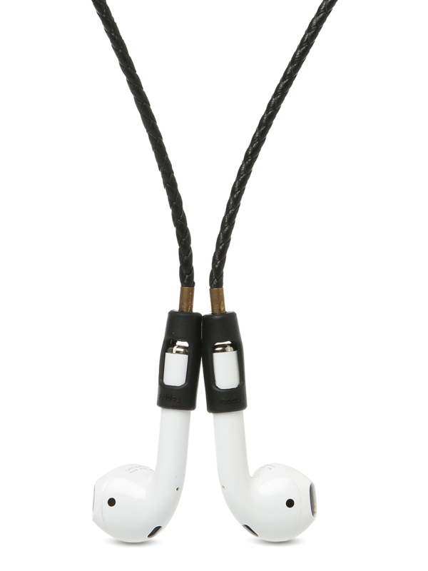 Black Leather Airpod Strap
