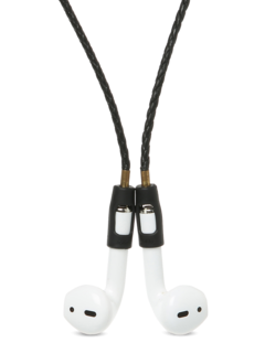 Black Leather Airpod Strap