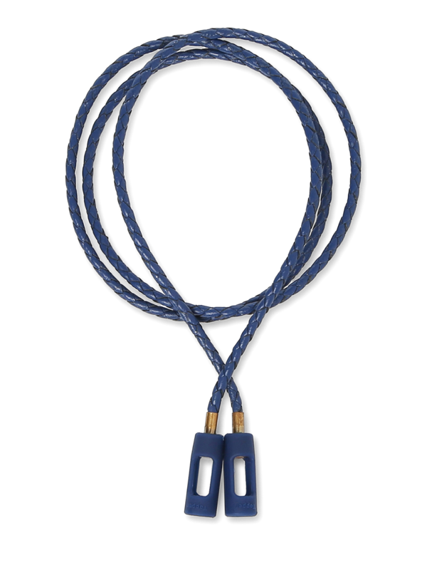 Blue Leather Airpod Strap