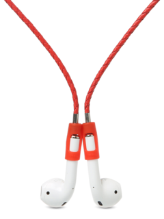 Red Leather Airpod Strap