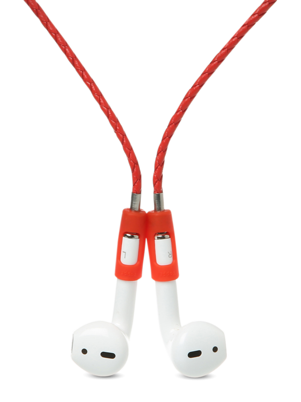 Red Leather Airpod Strap