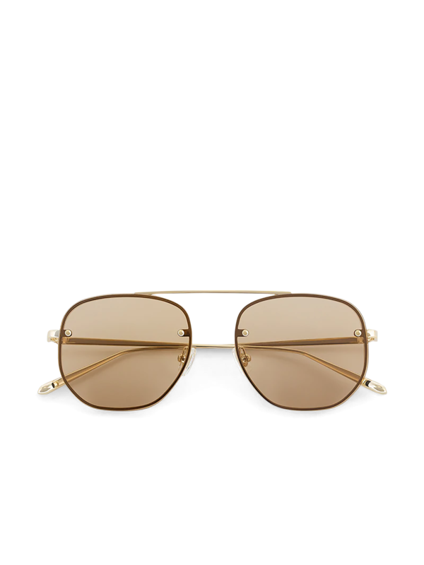 Lightweight metal acetate frame sunglasses