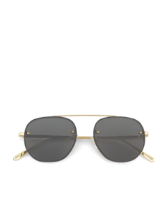 Lightweight metal acetate frame sunglasses