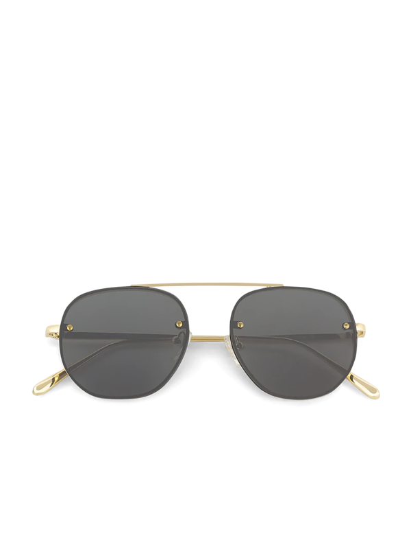 Lightweight metal acetate frame sunglasses