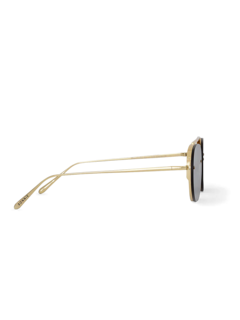 Lightweight metal acetate frame sunglasses