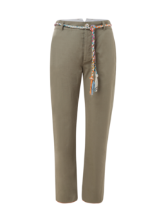 SLIM LEG CHINO TROUSER WITH BELT