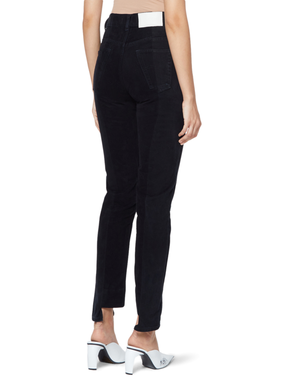 Twin High Waist Vintage Jeans With Uneven Hem