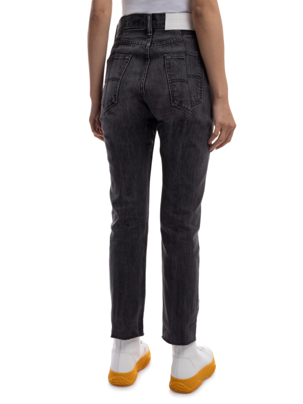 Twin High Waist Vintage Jeans With Original Hem