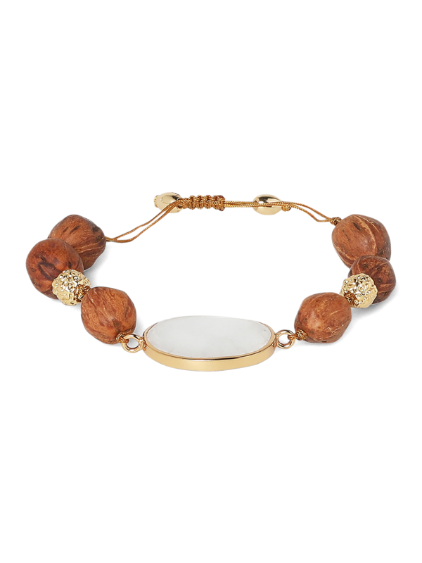 Solid Gold Beaded Bracelet