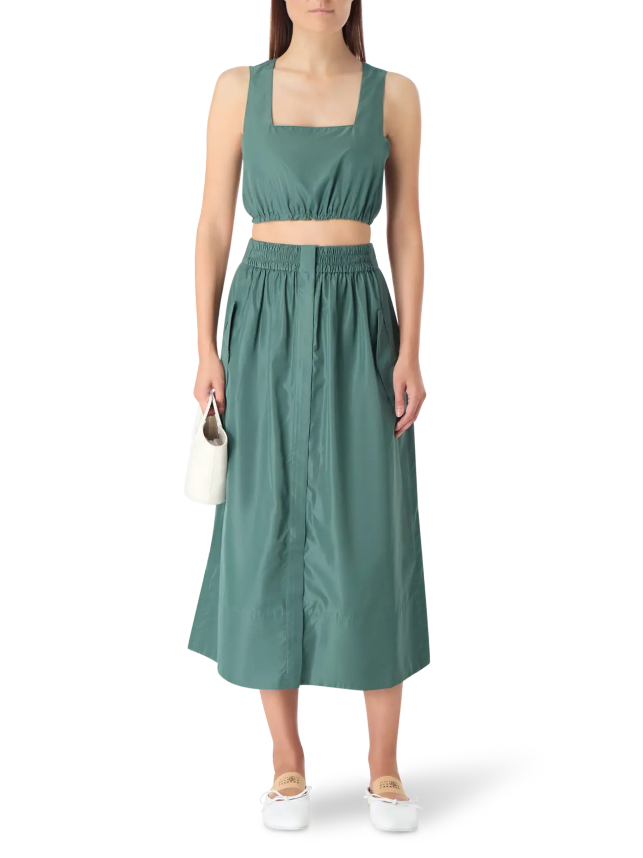 Api Maria Tibi Tibi Italian Sporty Nylon Full Skirt | THAT