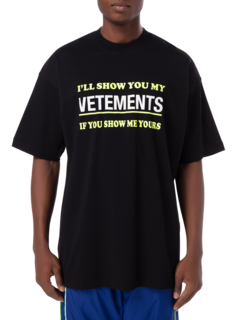 تيشيرت مطبوع عليه عبارة "Show Me Your Vetements"