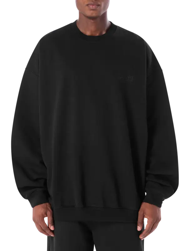 سويت شيرت مطرز بشعار متناغم