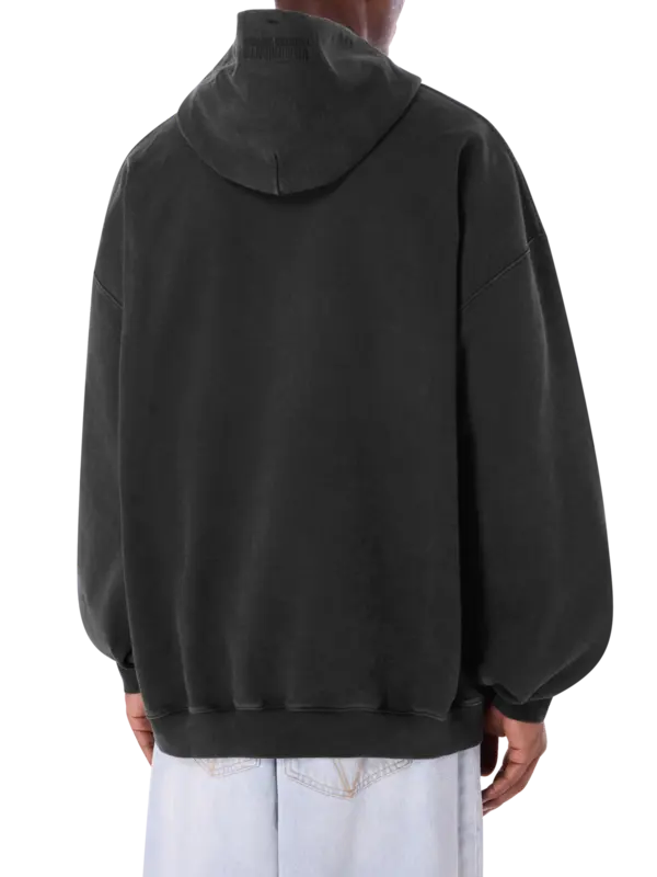 سويت شيرت منسوج بغطاء للرأس مزين بشعار العلامة التجارية