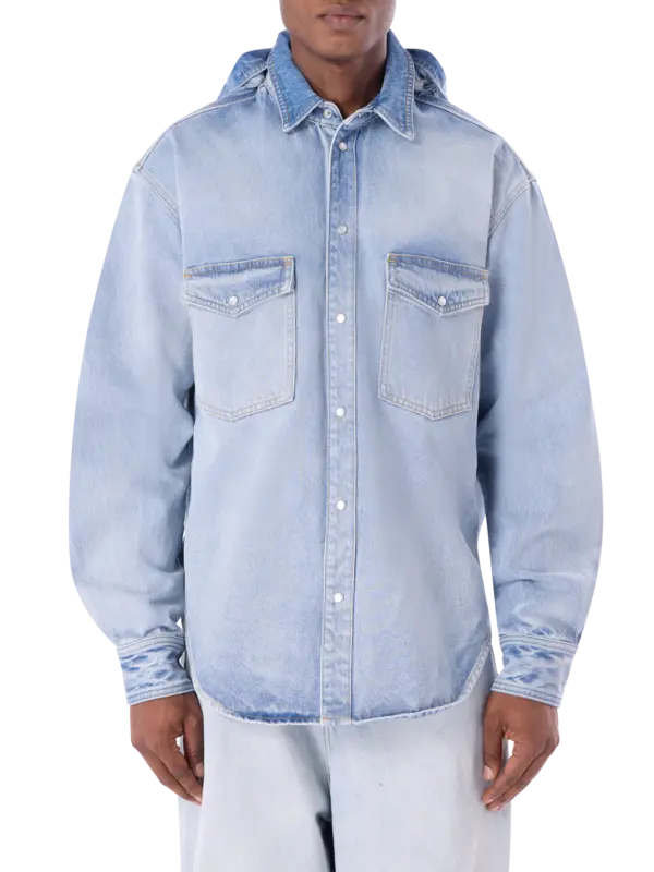 قميص جينز بظهر من الأمام