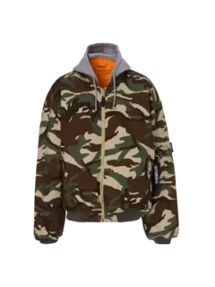 جاكيت بومبر بغطاء للرأس