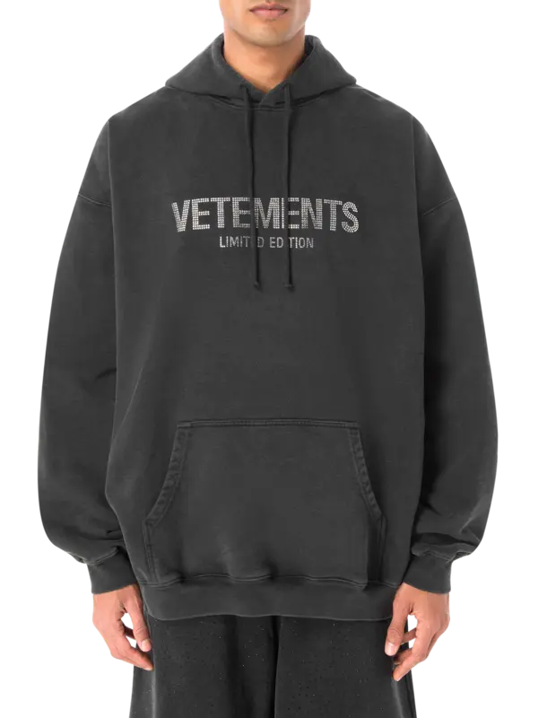 Embellished hoodie hot sale