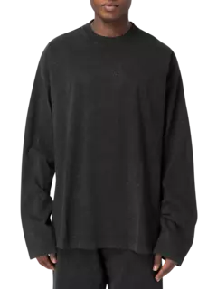 تيشيرت بأكمام طويلة مزين بالكامل بحجر الراين