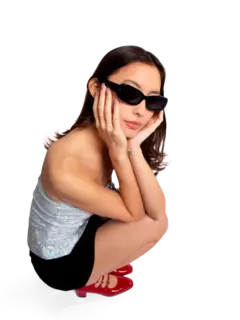 نظارة طبية يو إف أو بإطار دائري من الأسيتات