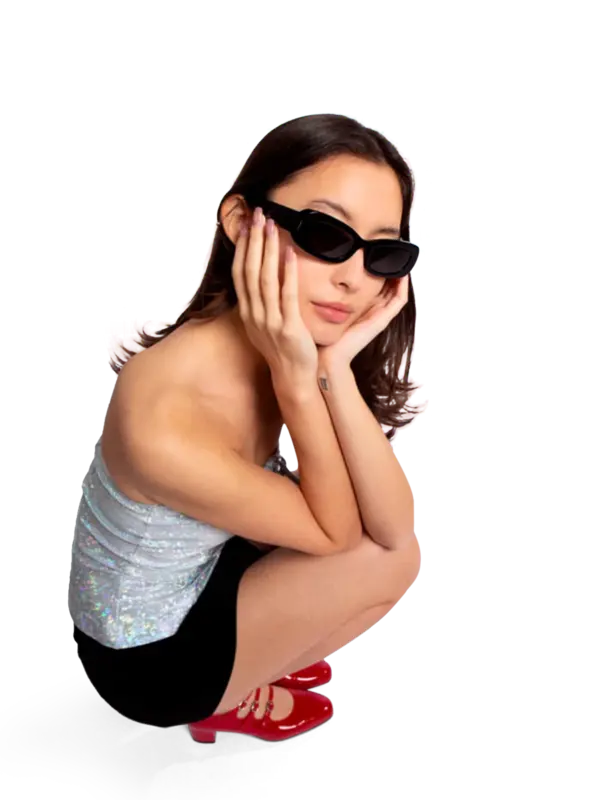 نظارة طبية يو إف أو بإطار دائري من الأسيتات