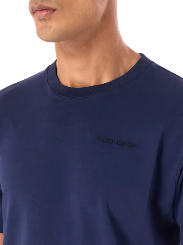 تيشرت مزين بشعار ميزون لابيش