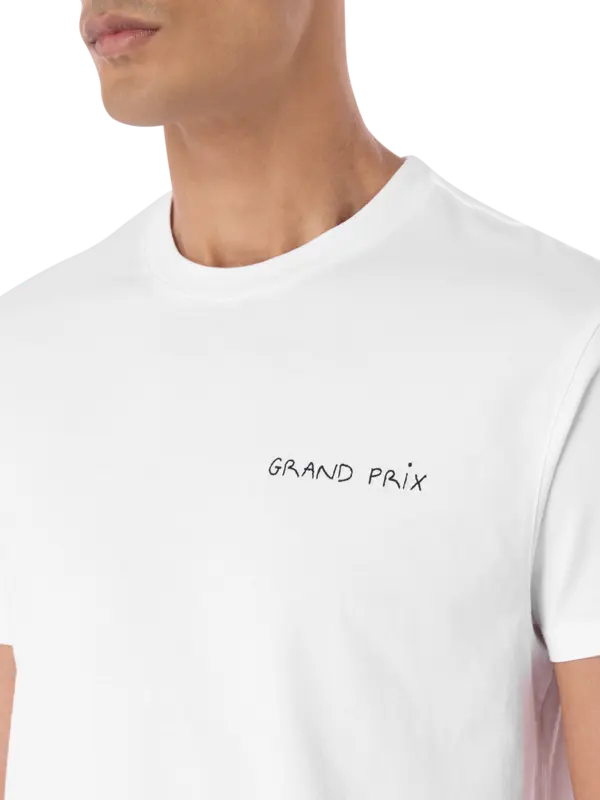 تيشرت مزين بتطريز "Grand Prix"