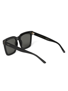 Solid Black Square Frame Sunglasses