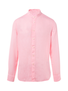 Linen slim fit long sleeve shirt