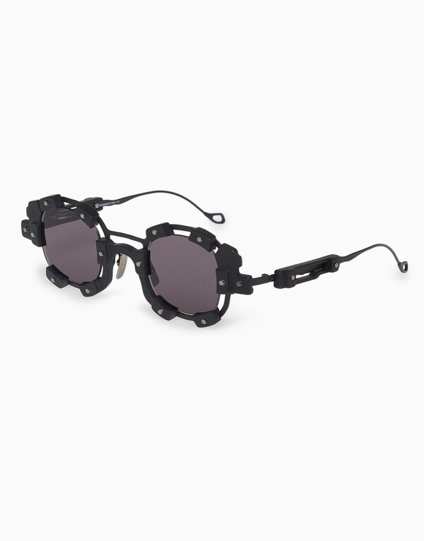 Black/Grey Squared Sunglasses