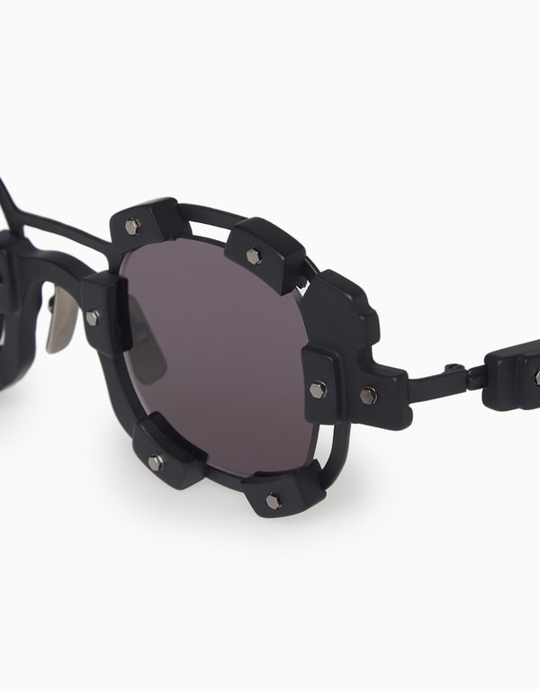 Black/Grey Squared Sunglasses