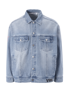 Men's Organic Denim Jacket / Sustainable Dyeing Process