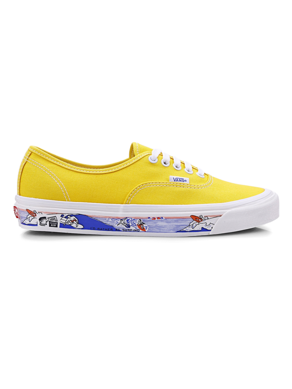 Yellow Sneakers With Cartoon Heel