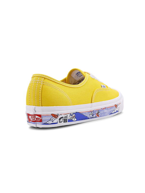 Yellow Sneakers With Cartoon Heel