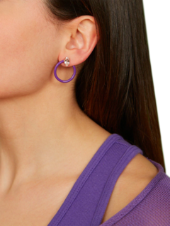 Small Tendril Circle Earrings