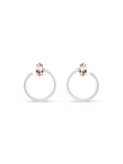 Small Tendril Circle Earrings